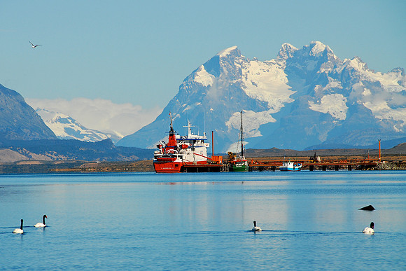Balmaceda Mountain from Puerto Natales, Patagonia