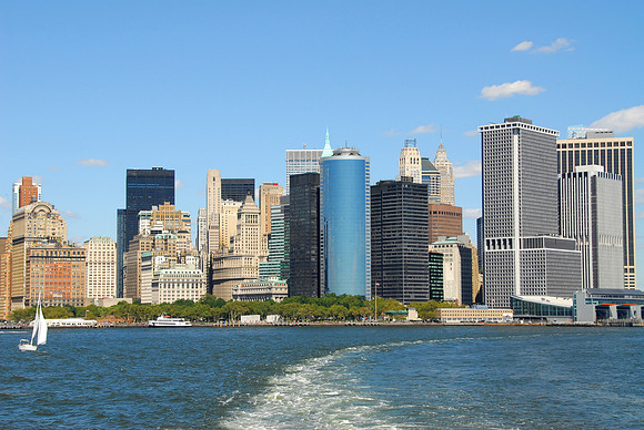 Manhattan from Staten Island Ferry