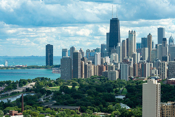 Skyline from Lincoln Park