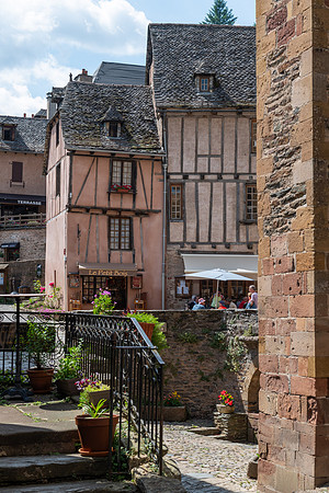 Houses in Conques, Occitania