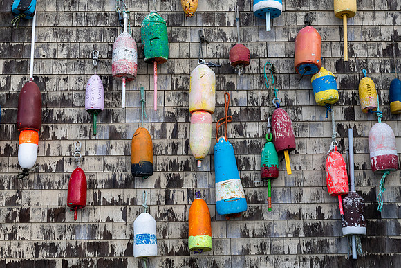 Lobster Trap Markers, Portland, Maine